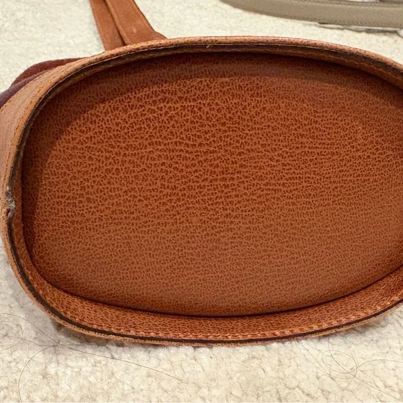 Salvatore Ferragamo Brown Patchwork Shoulder Bag Gancini suede *rare* - Picture 8 of 14